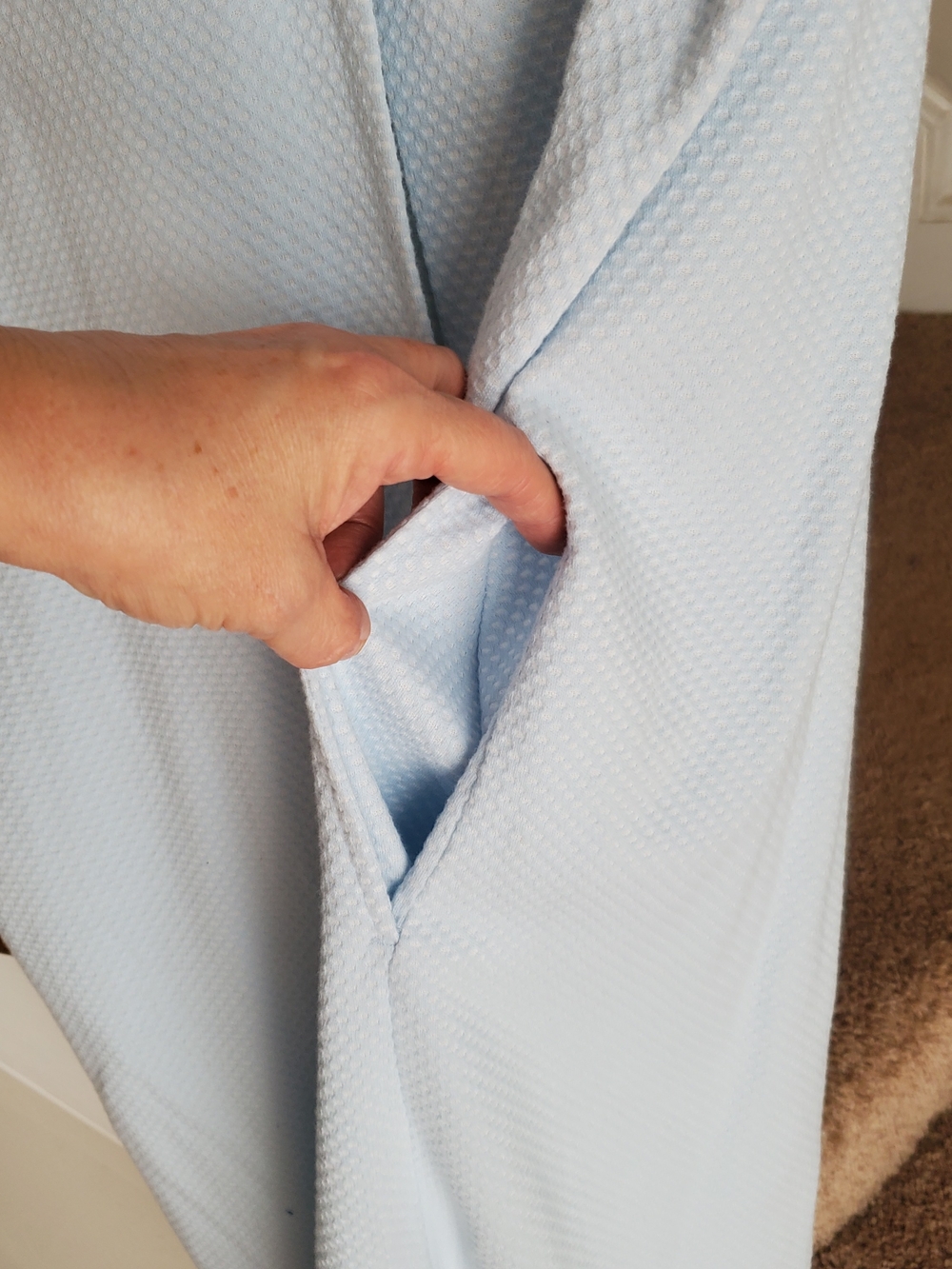 Secret Treasures Light Blue Waffle Robe XL EUC - Picture 5 of 6